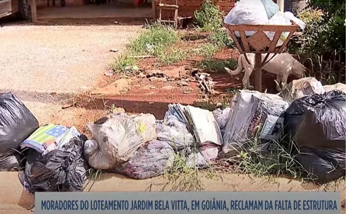 Na TV Serra Dourada, moradores do Jardim Bela Vitta reclamam da falta de atenção da prefeitura de Goiânia